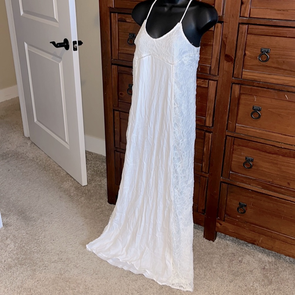 White Lace Maxi Dress